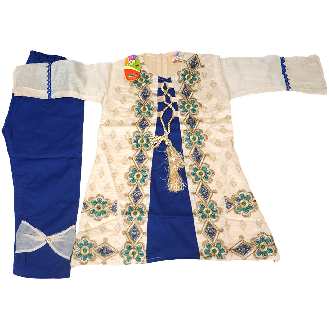 Fancy Embroided Open Shirt for Girls