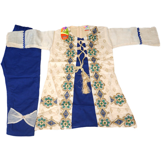 Fancy Embroided Open Shirt for Girls