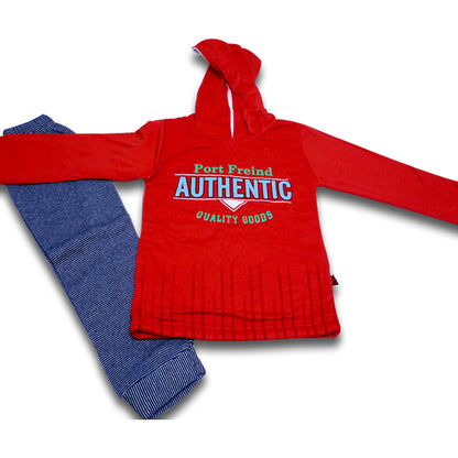 Boys letter graphic embroidery pull over hoodie