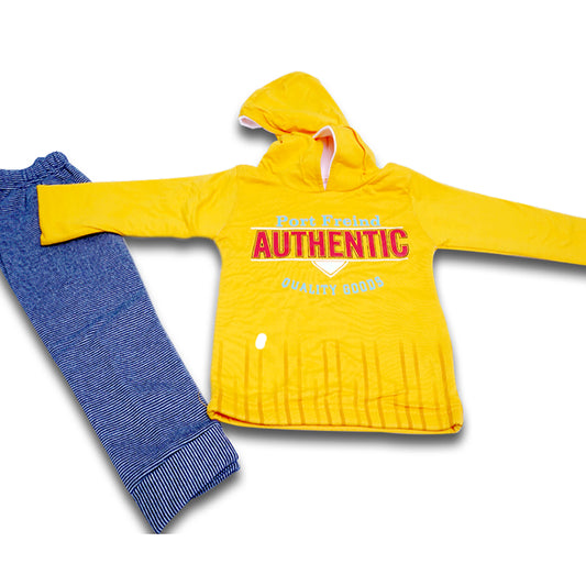 Boys letter graphic embroidery pull over hoodie