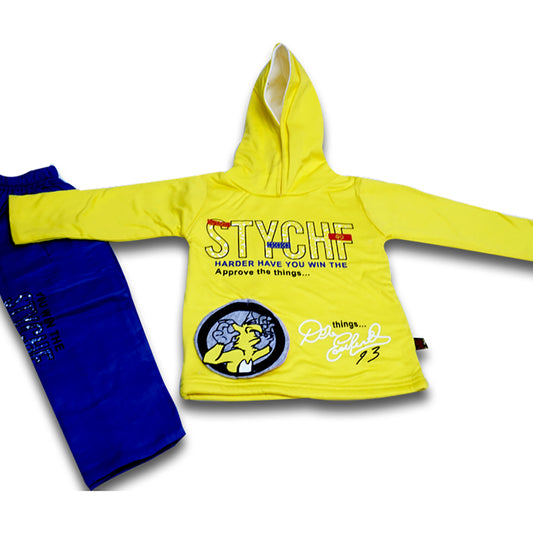 Simple graphic logo design hoodie for kids