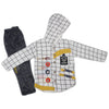Stylish design front button hoodie with pent