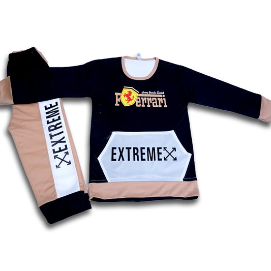 Fancy soft cotton sweatshirt and trouser