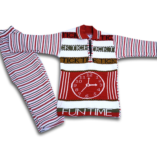 Kids cable knit sweatshirts in full sleeves