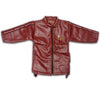 Kids leather jacket-Maroon