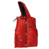 Sleeveless Parachute Jacket-Red Color