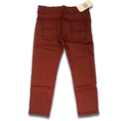 Boys Brown Casual Cotton Stretchable Jeans – Ages 5 to 8 Years