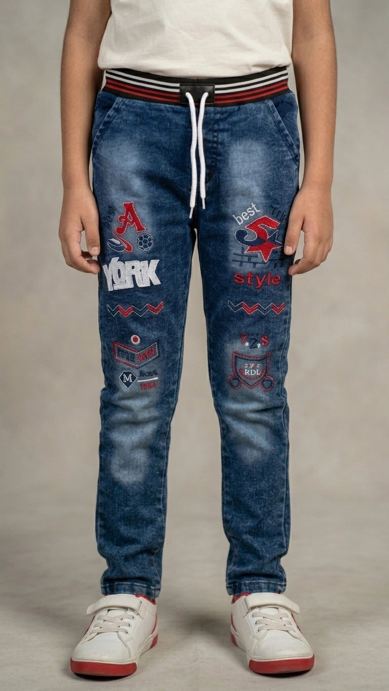 Faded Blue Jeans for Boys | Kids Denim Jeans