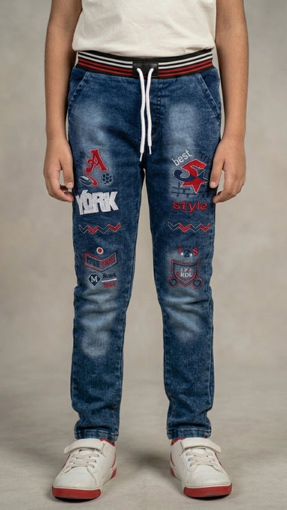 Faded Blue Jeans for Boys | Kids Denim Jeans