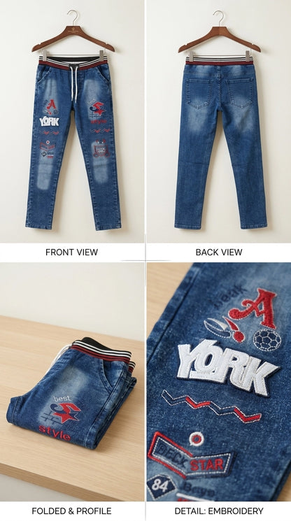 Faded Blue Jeans for Boys | Kids Denim Jeans