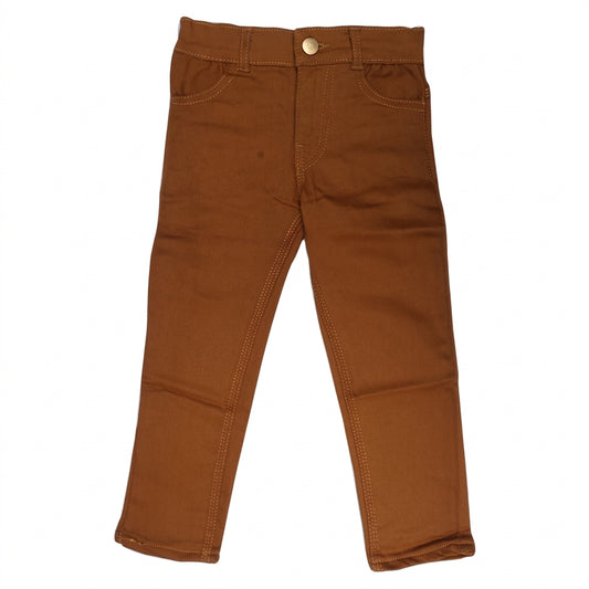 Boys Brown Casual Cotton Stretchable Jeans – Ages 5 to 8 Years