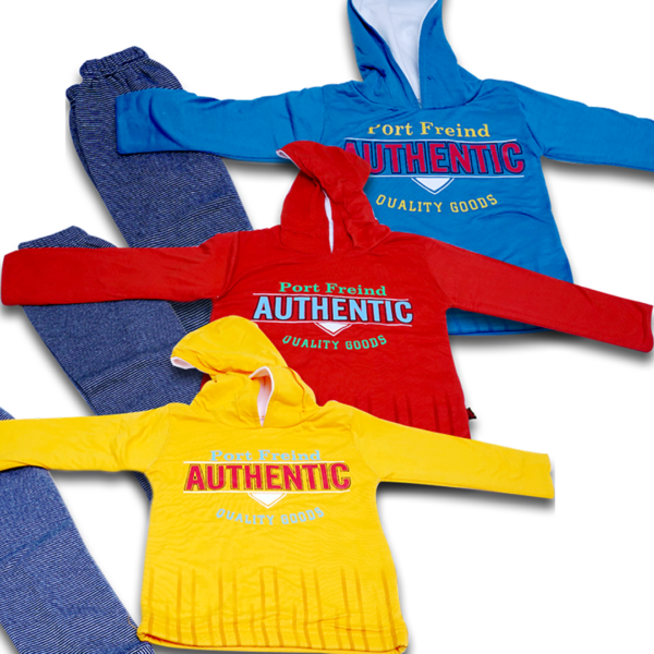 Boys letter graphic embroidery pull over hoodie