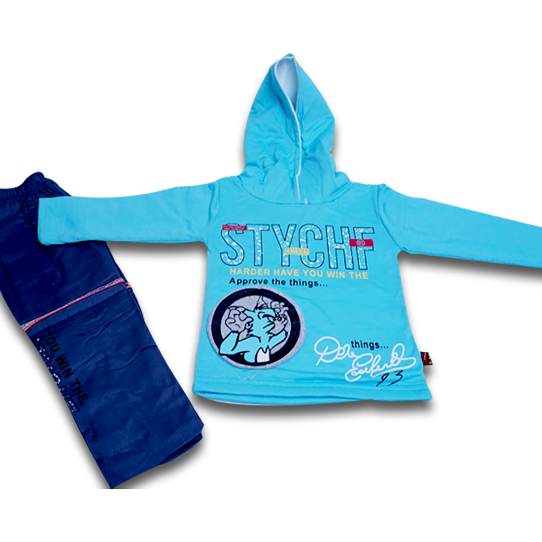 Simple graphic logo design hoodie for kids