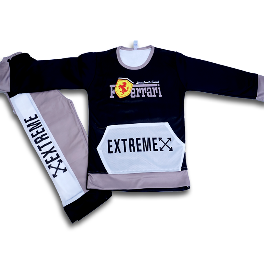 Fancy soft cotton sweatshirt and trouser