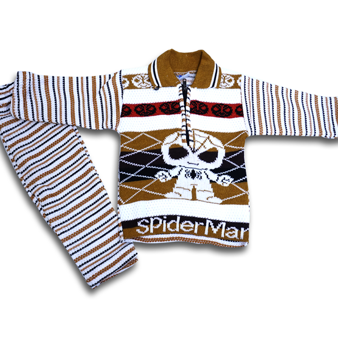 Kids cable knit sweatshirts in full sleeves