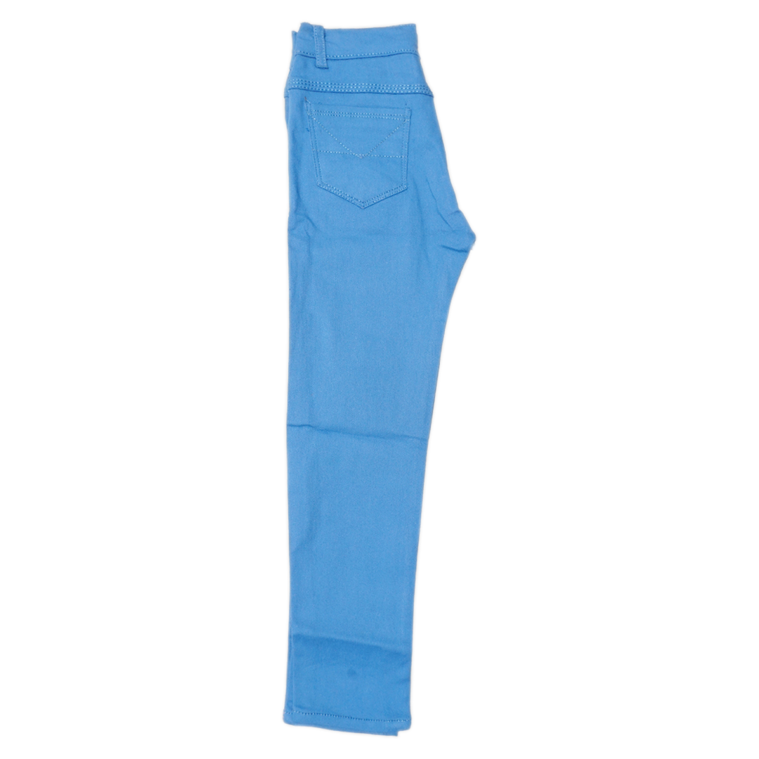 Cotton jeans for boys in sky blue color - Image 2