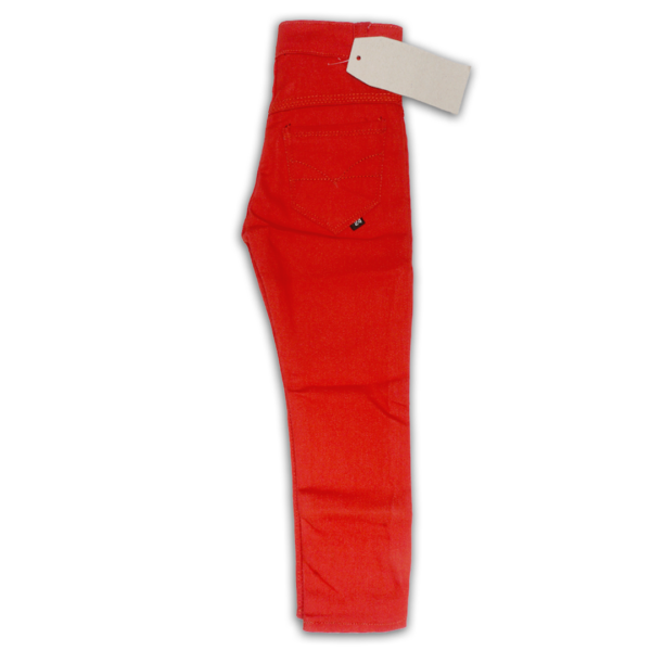 Cotton jeans in red color for boys - Image 3