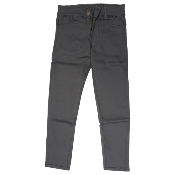 Stretchable cotton jeans for boys in grey color