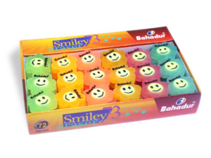Bahadur smiley eraser pack (72 pcs)