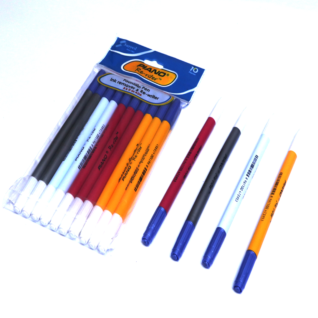 Piano ink remover and re-writing set