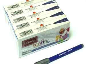 Fiber tip marker 5 box set in blue color