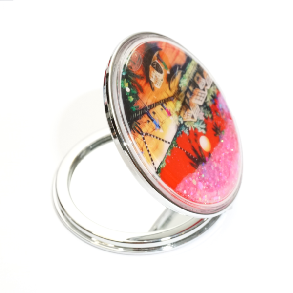 Fancy Pocket Mirrors- Red Color - Image 3