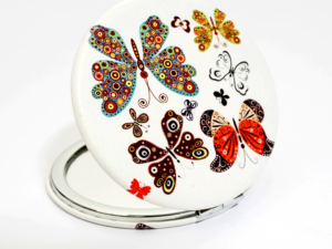 Fancy Pocket Mirrors- White Color