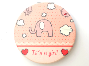 Fancy Pocket Mirrors- Baby Pink Color
