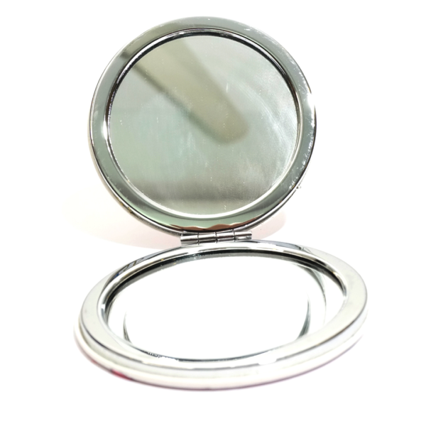 Fancy Pocket Mirrors- Baby Pink Color - Image 3