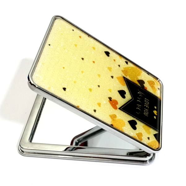 Beautiful Designed Compact Pocket Mirror-Skin Color - Image 3