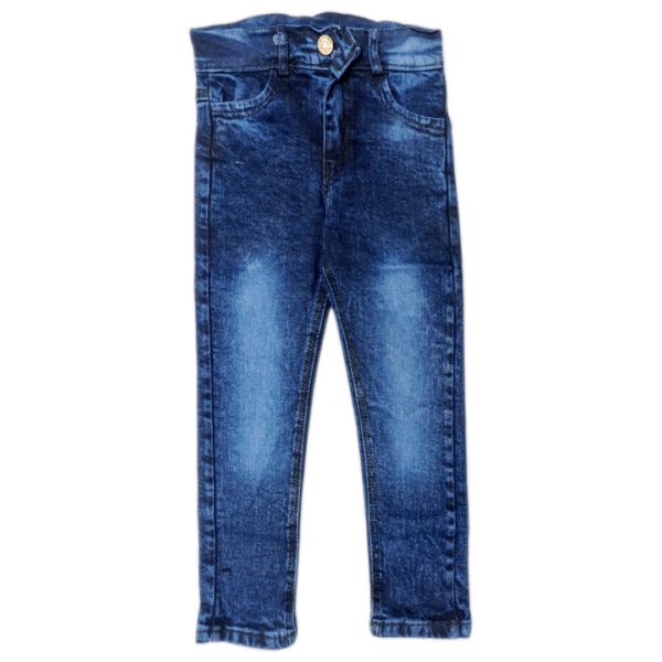Faded jeans in royal blue color for boys