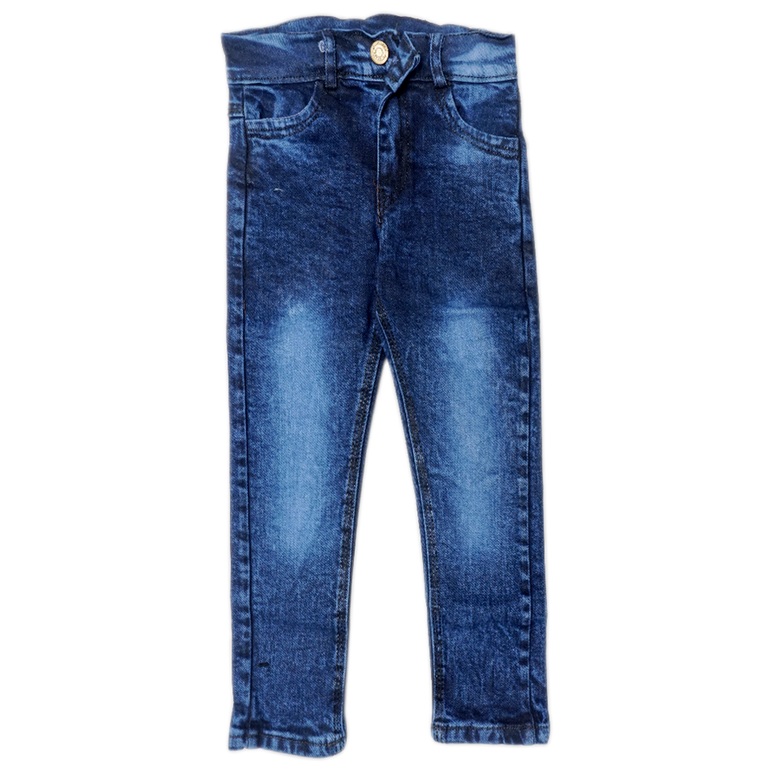 Faded jeans in royal blue color for boys