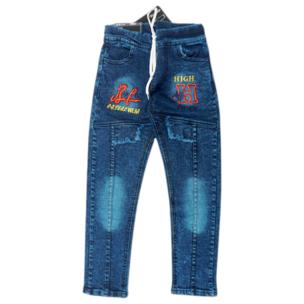 Stylish Junior Boys Stretchable faded Jeans