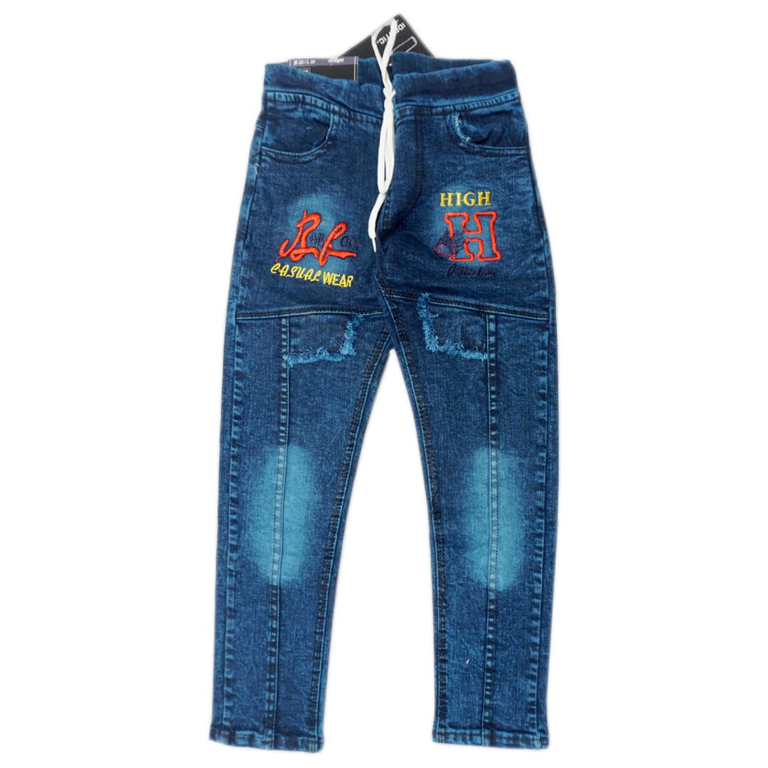 Stylish Junior Boys Stretchable faded Jeans
