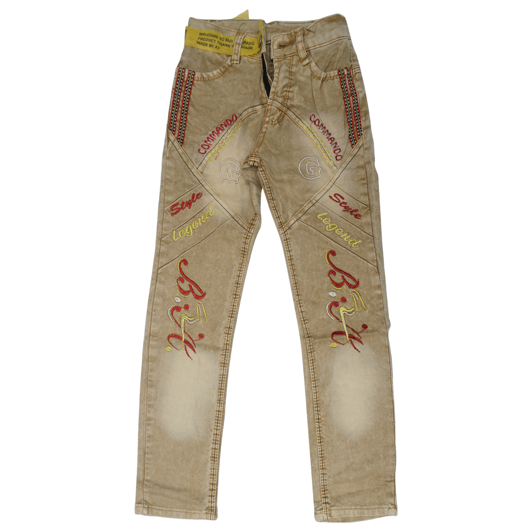 Faded jeans in skin color for boys