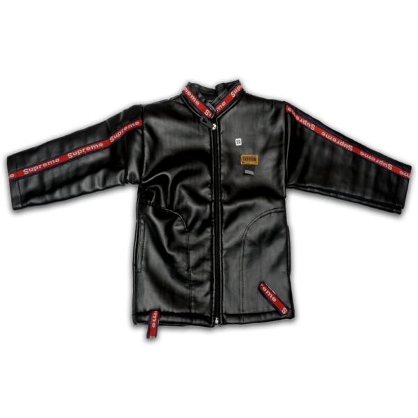 Kids leather jacket -Black